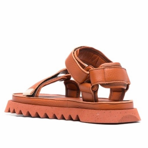 Marsell x Suicore Depa 01Leather Open Toe Sandals Orange Women's Size 38 NWOT - Picture 2 of 8